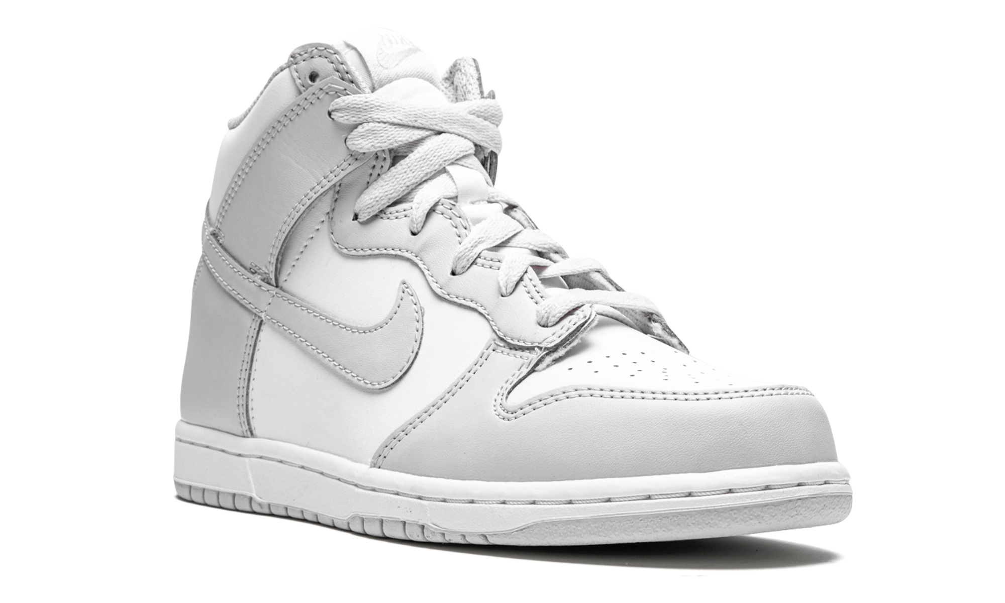 nike dunk high retro white vast grey ps+DD2314-101+diagnol right view