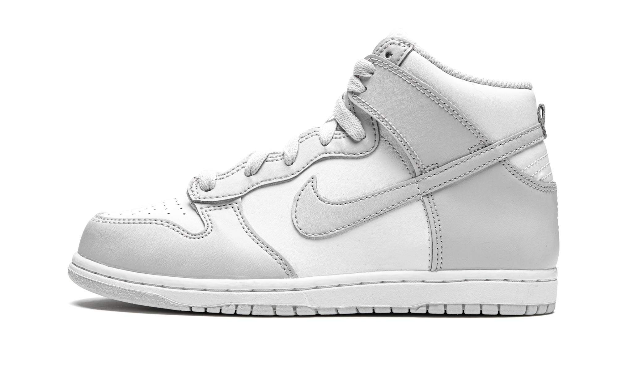 nike dunk high retro white vast grey ps+DD2314-101+diagnol right view 1