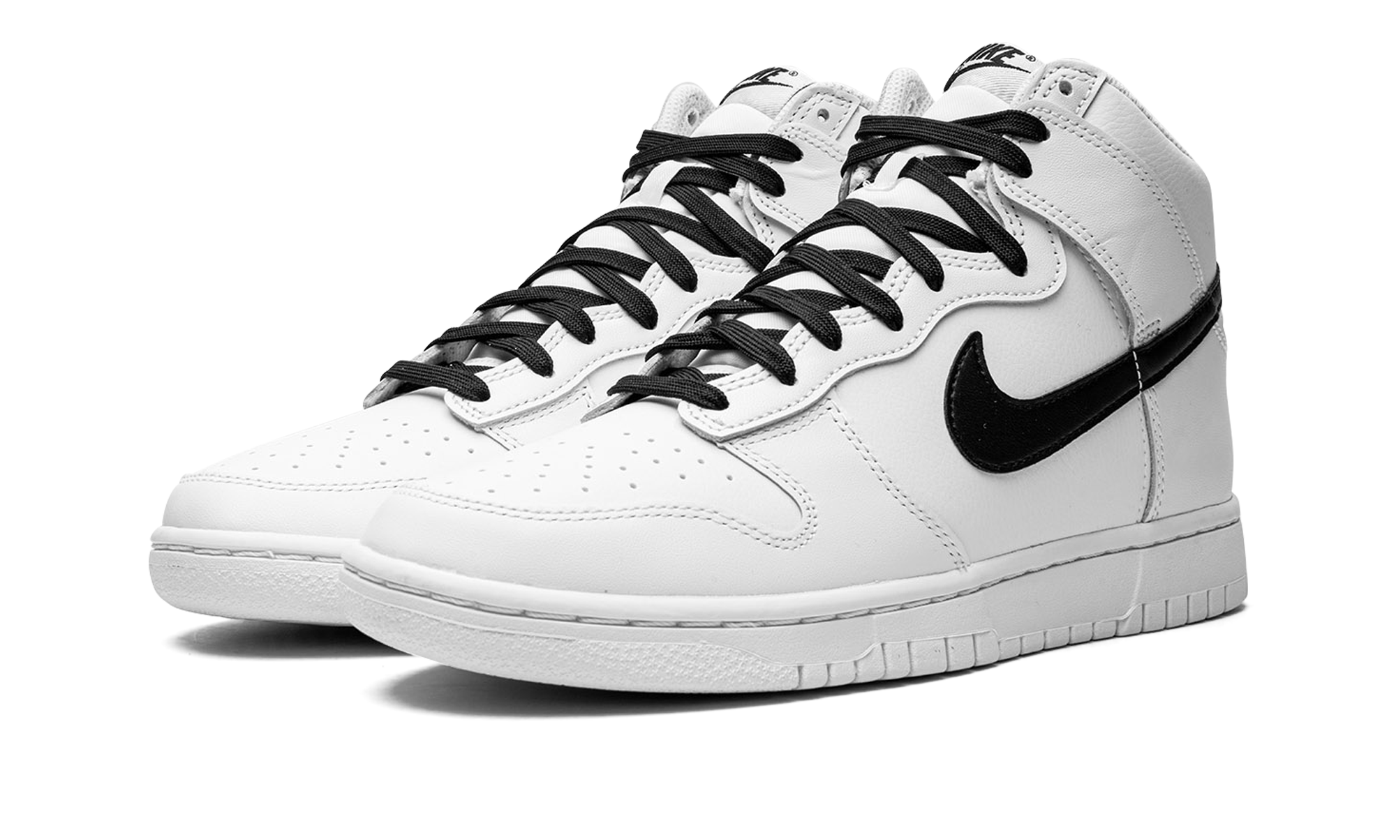 nike dunk high reverse panda+DJ6189-101+diagnol left view