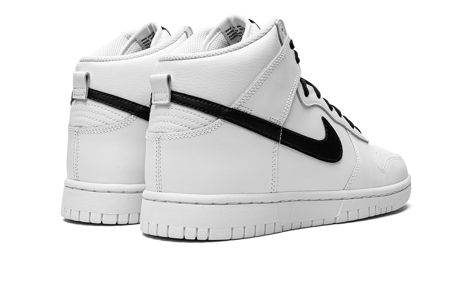 nike dunk high reverse panda+DJ6189-101+diagnol right behind view
