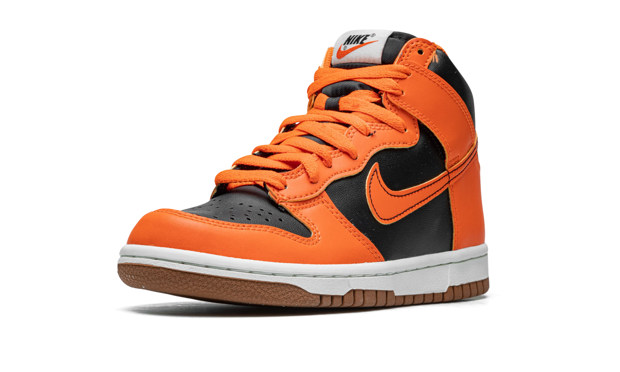 nike dunk high safety orange gs+DB2179-004+left diagnol single view