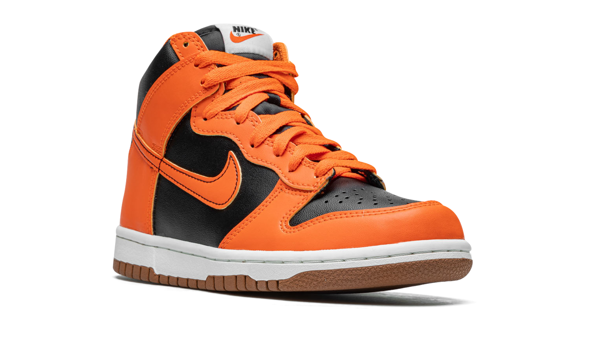 nike dunk high safety orange gs+DB2179-004+diagnol right view