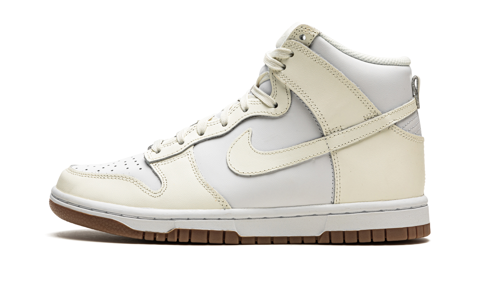 nike dunk high sail gum women s+DD1869-109+diagnol right view 1