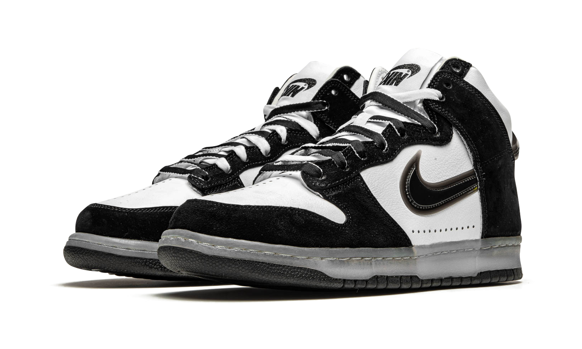 nike dunk high slam jam white black+DA1639-101+diagnol left view
