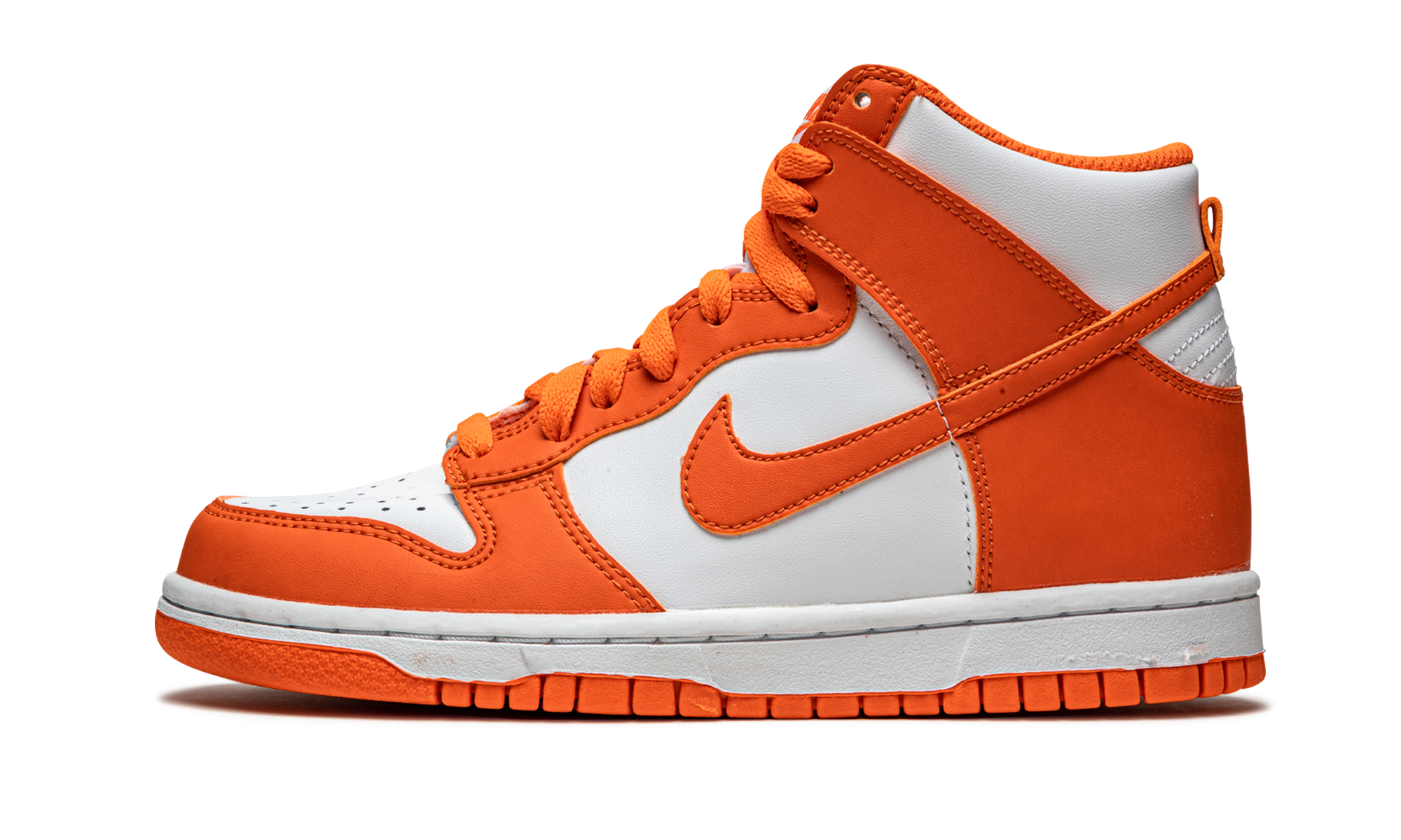 nike dunk high sp syracuse 2021 gs+DB2179-100+diagnol right view 1