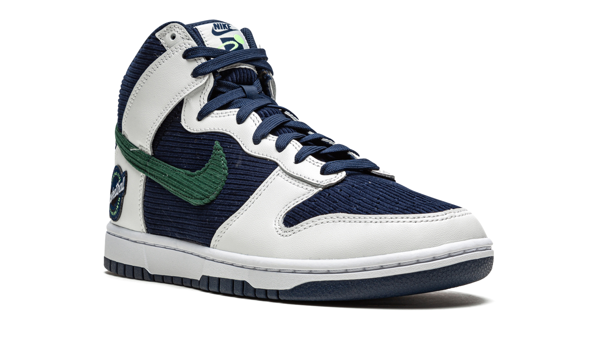 nike dunk high sports specialties white navy+DH0953-400+diagnol right view