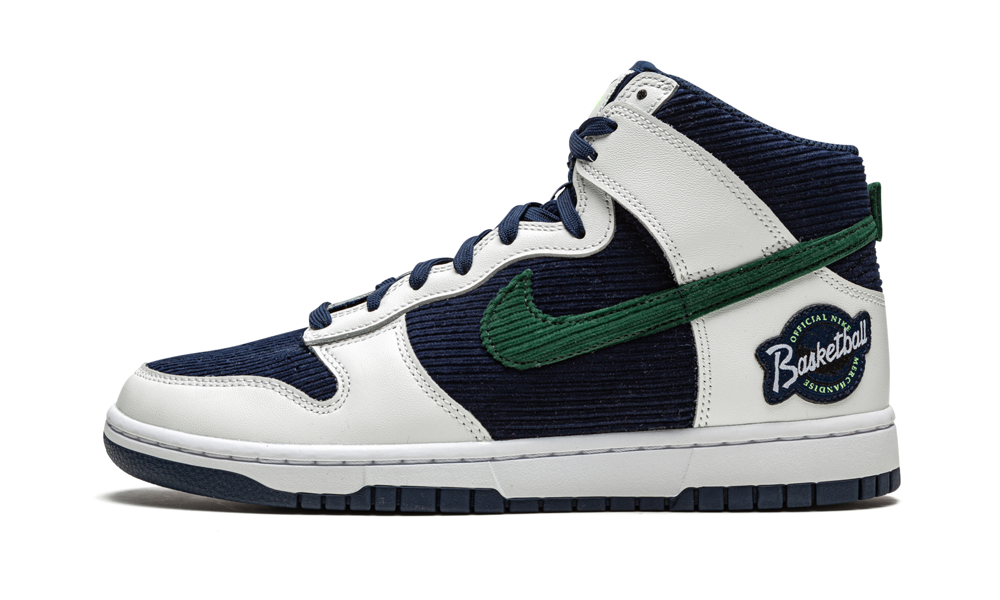 nike dunk high sports specialties white navy+DH0953-400+diagnol right view 1