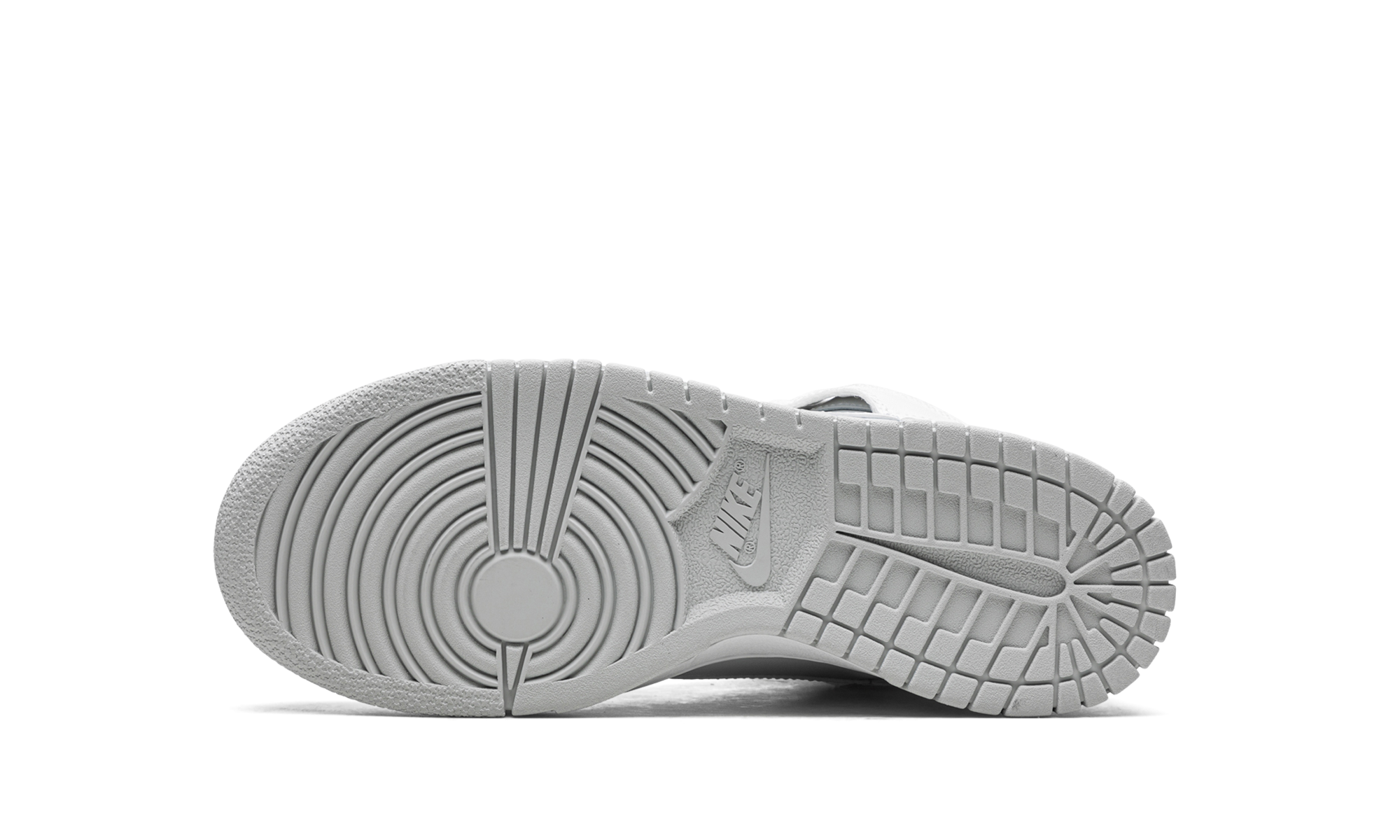 nike dunk high summit white football grey gs+DB2179-107+bottom view