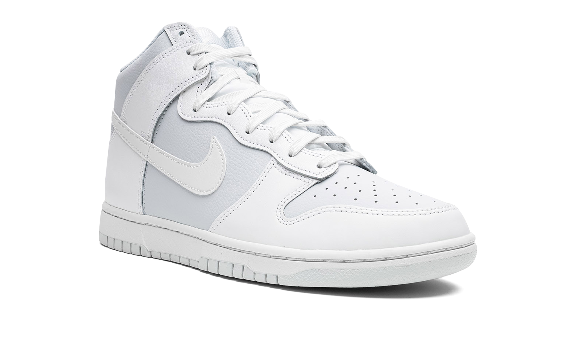 nike dunk high summit white pure platinum+DJ6189-100+diagnol right view