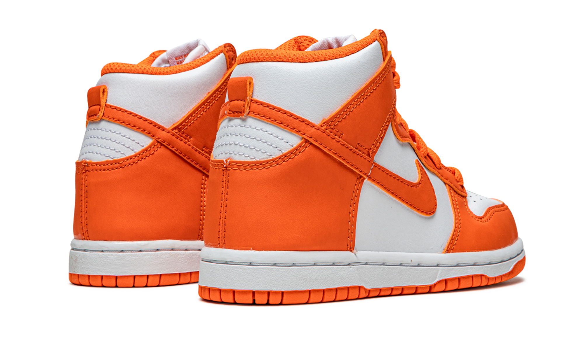 nike dunk high syracuse 2021 ps+DD2314-100+diagnol right behind view