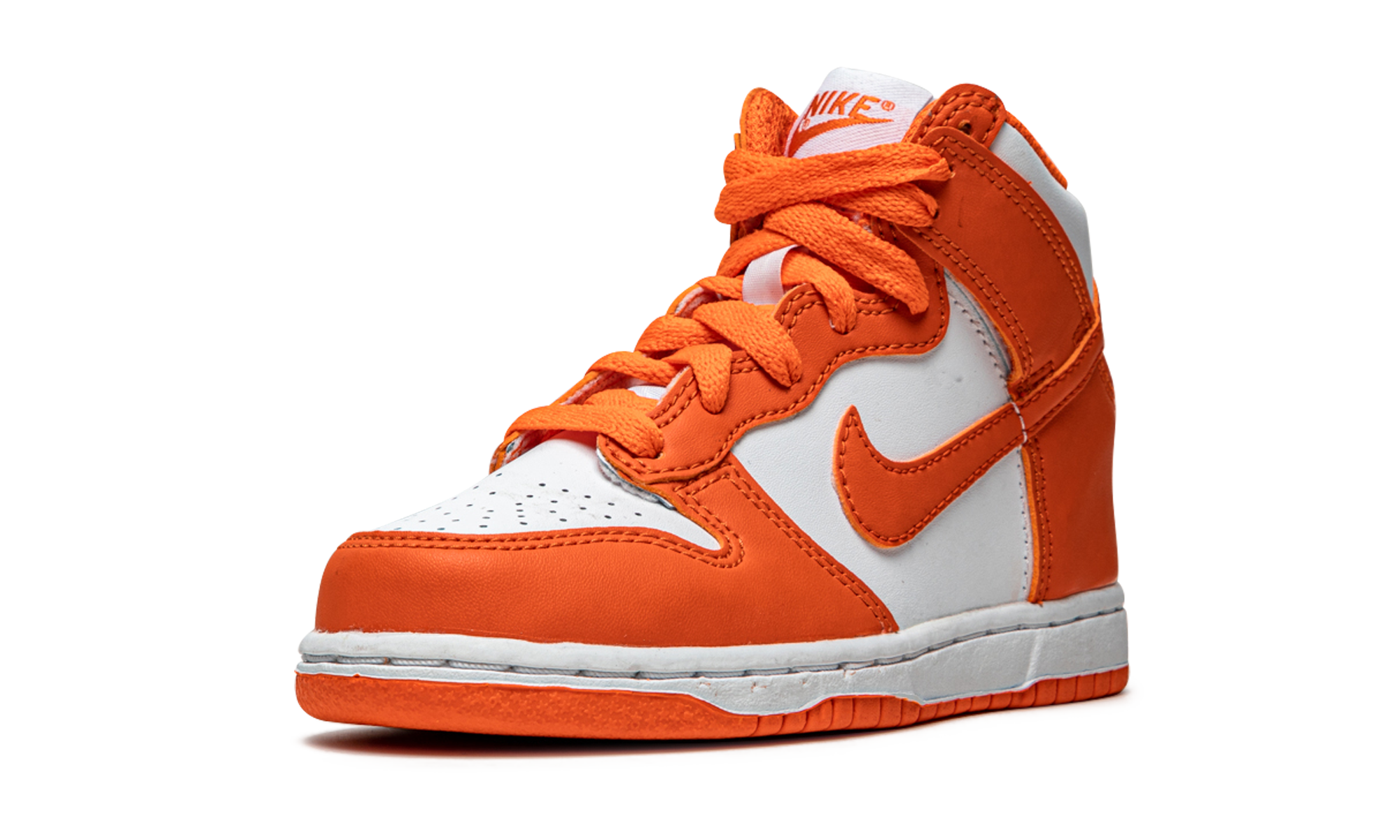 nike dunk high syracuse 2021 ps+DD2314-100+left diagnol single view