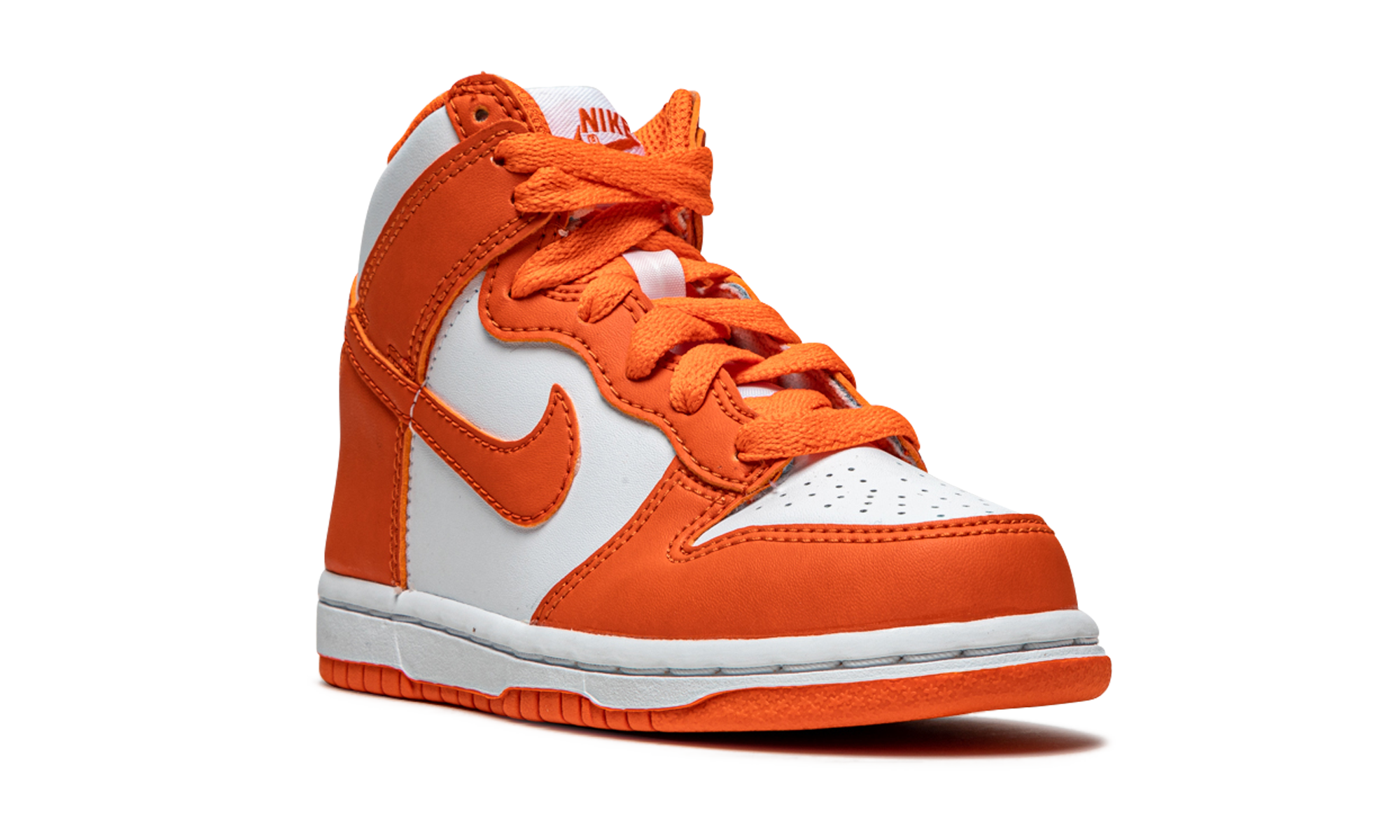 nike dunk high syracuse 2021 ps+DD2314-100+diagnol right view