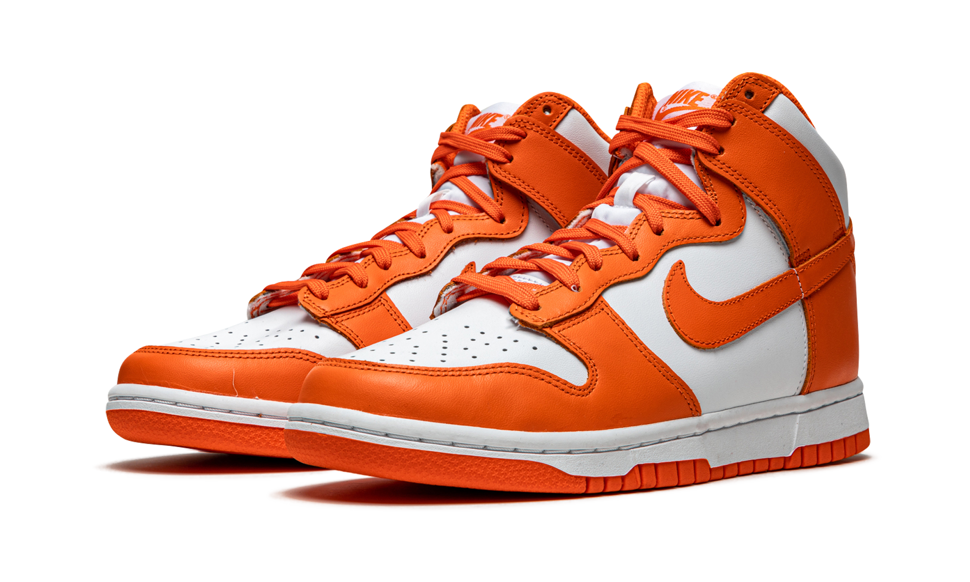 nike dunk high syracuse 2021 women s+DD1869-100+diagnol left view