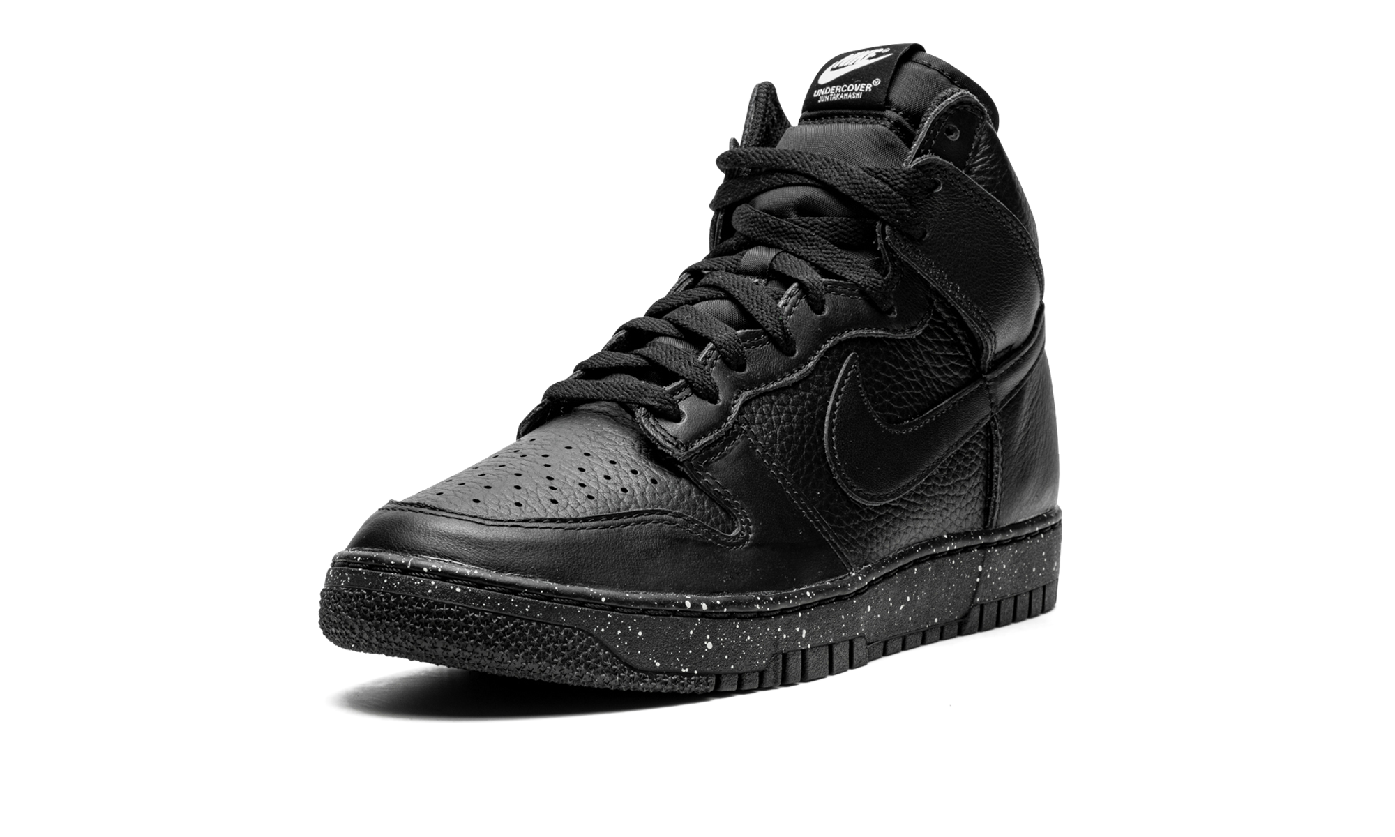 nike dunk high undercover chaos black+DQ4121-001+left diagnol single view