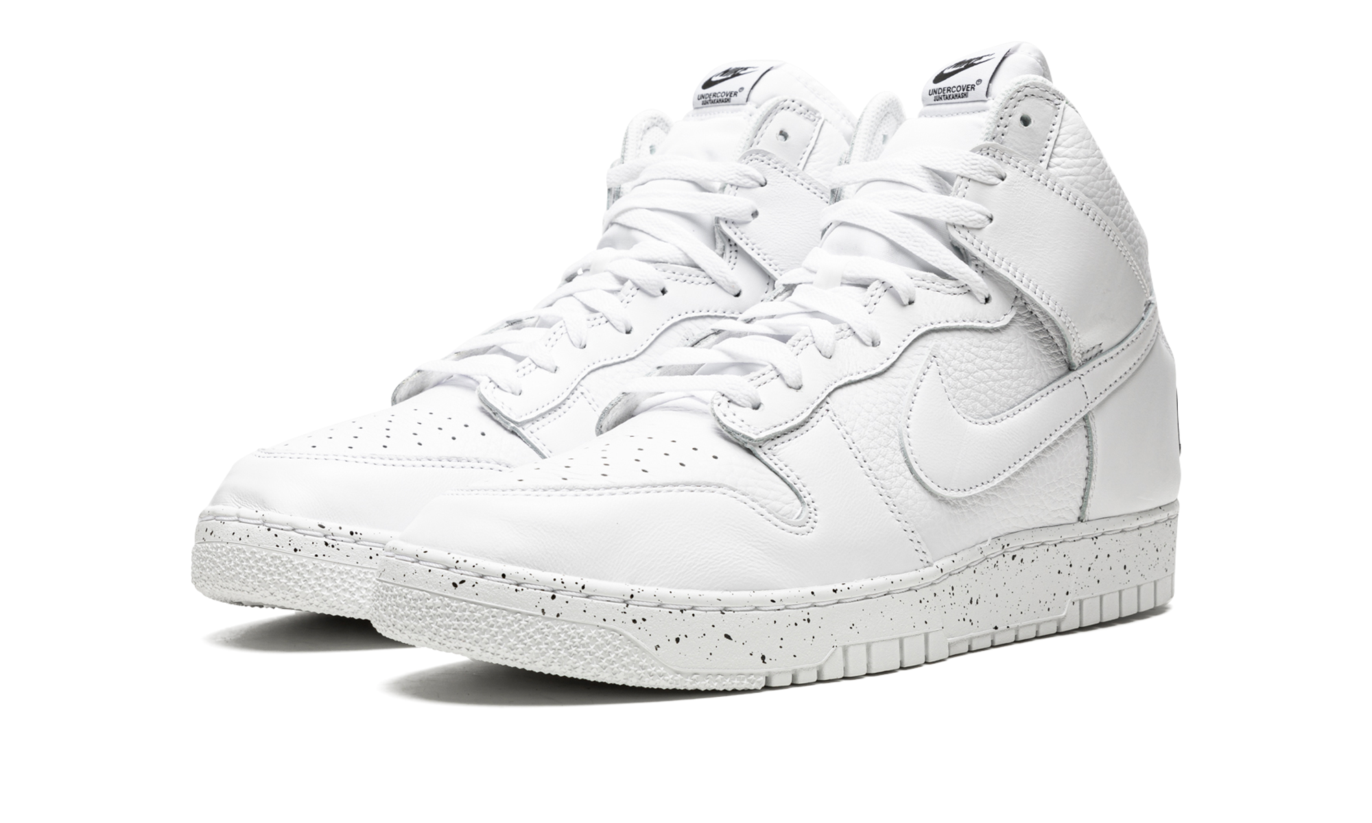 nike dunk high undercover chaos white+DQ4121-100+diagnol left view