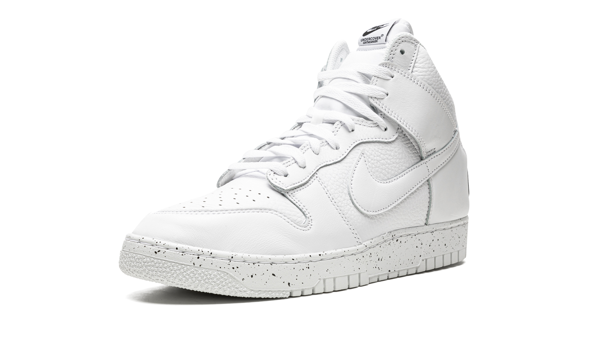nike dunk high undercover chaos white+DQ4121-100+left diagnol single view
