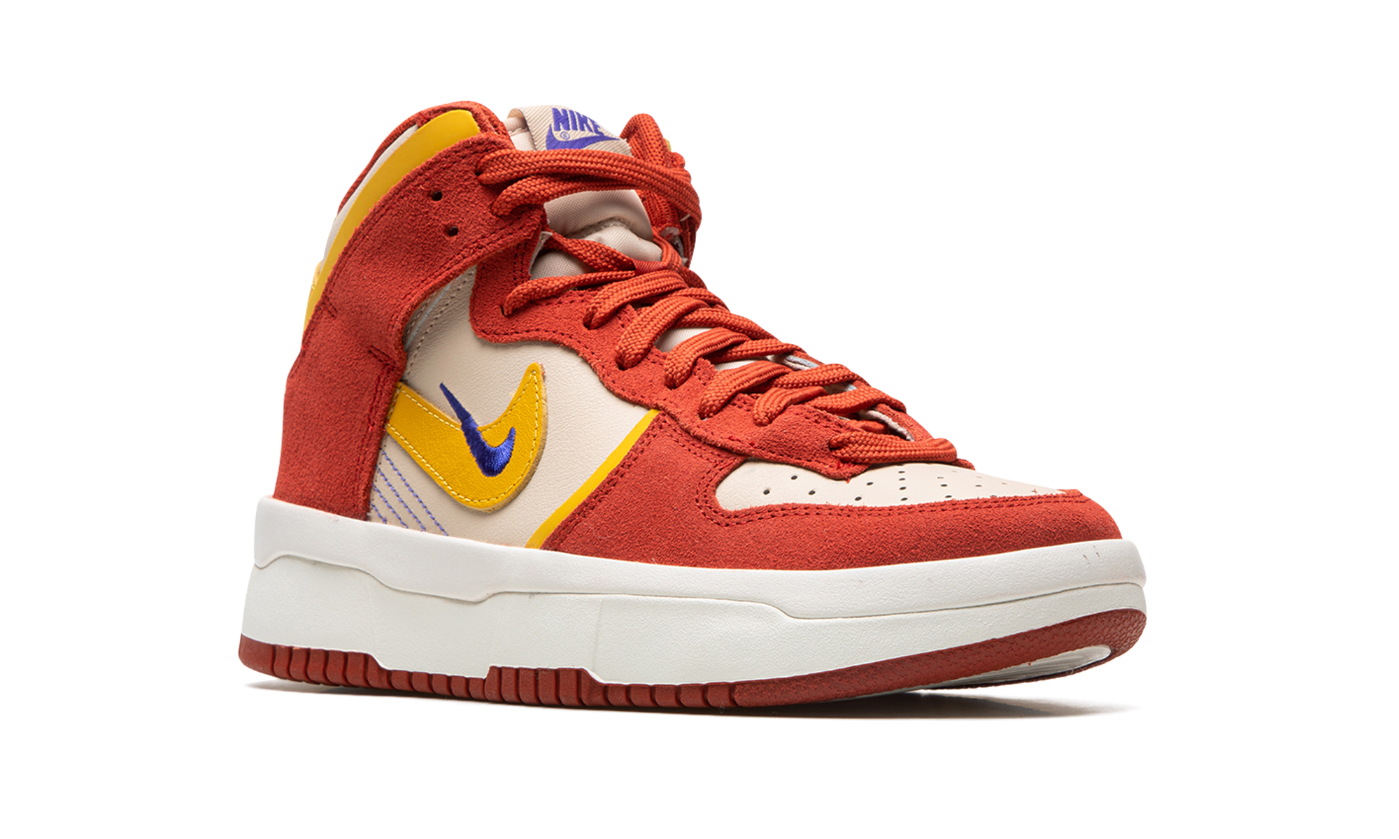 nike dunk high up cinnabar women s+DH3718-600+diagnol right view