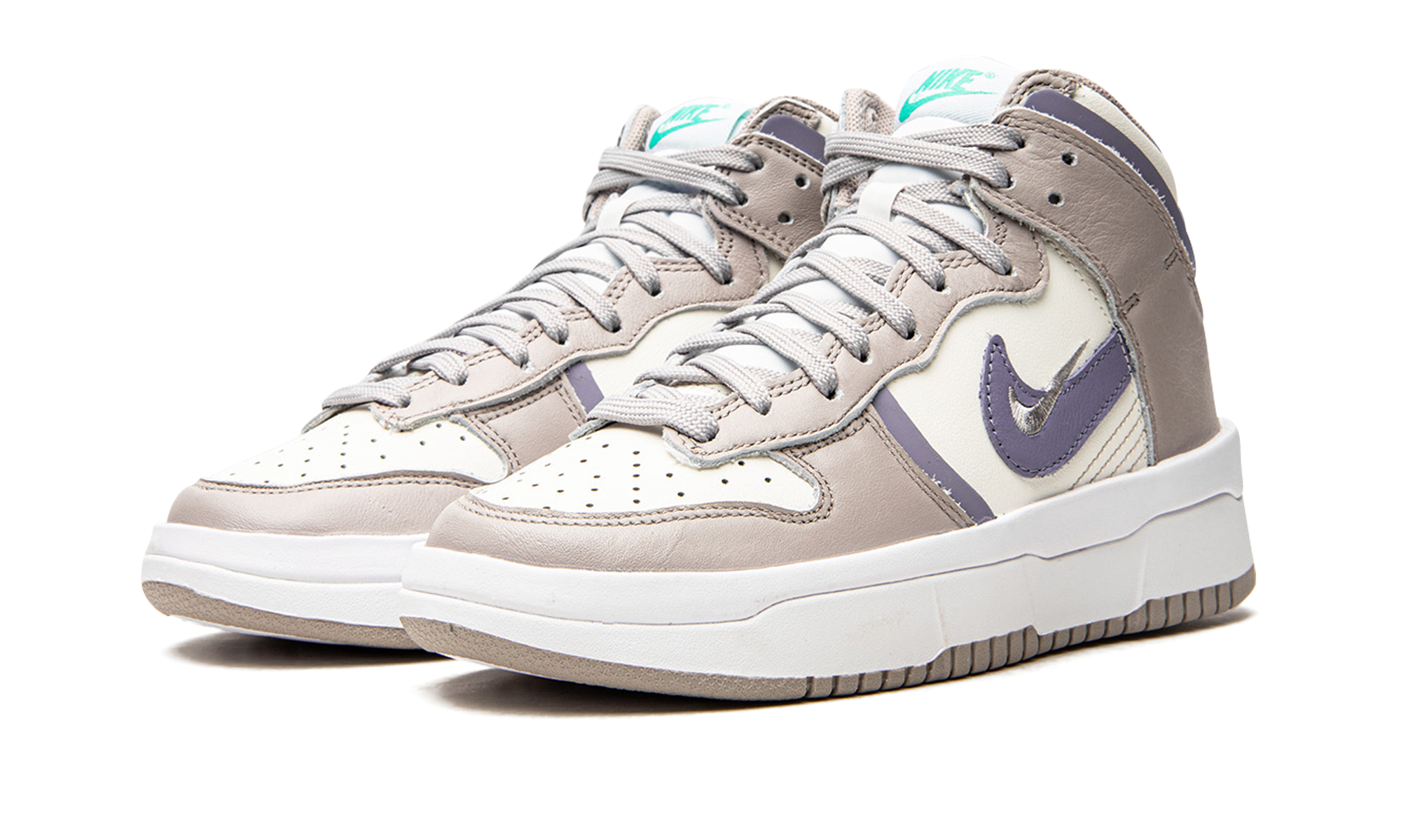 nike dunk high up iron purple women s+DH3718-101+diagnol left view