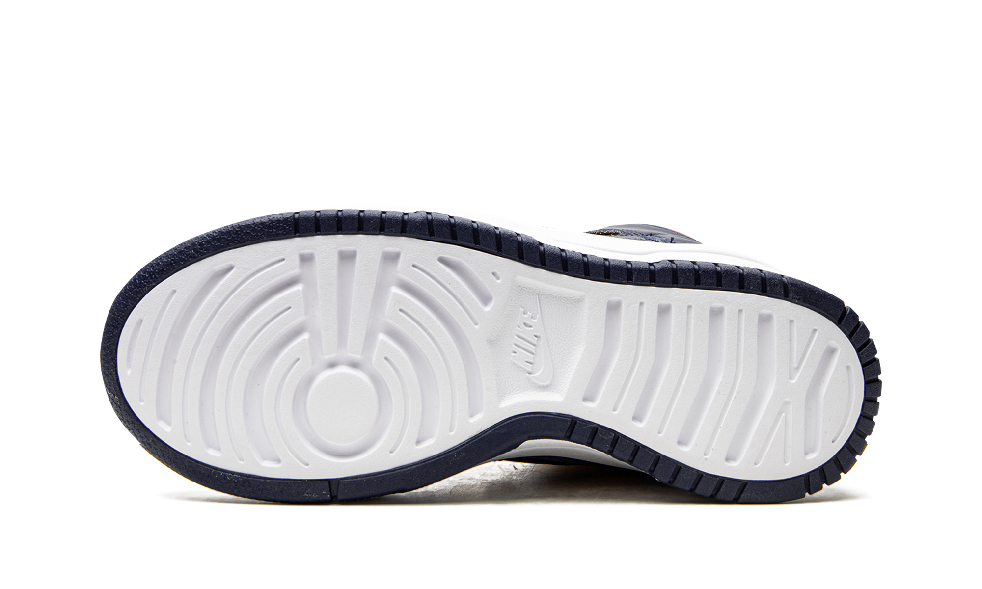 nike dunk high up michigan women s+DH3718-701+bottom view