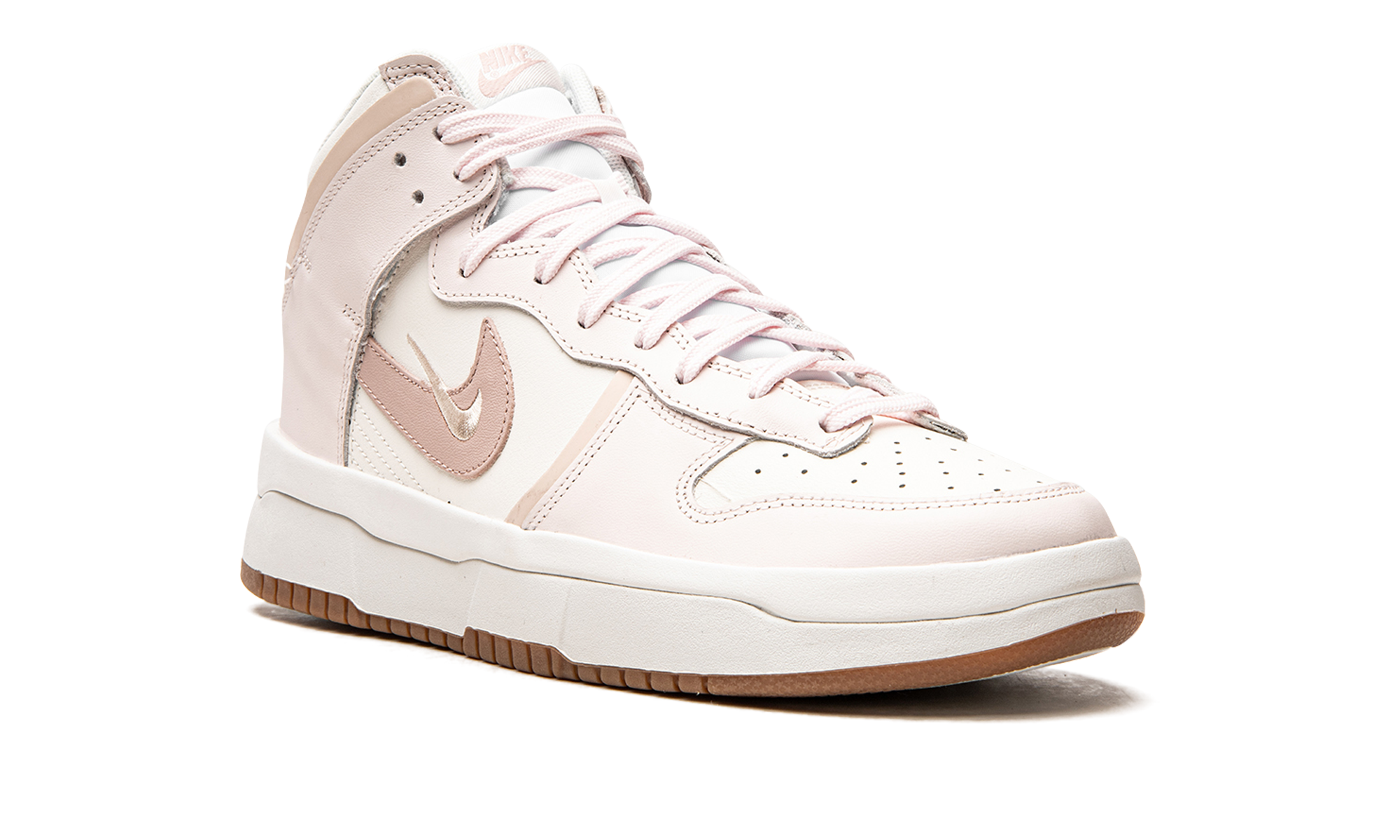 nike dunk high up sail light soft pink women s+DH3718-102+diagnol right view