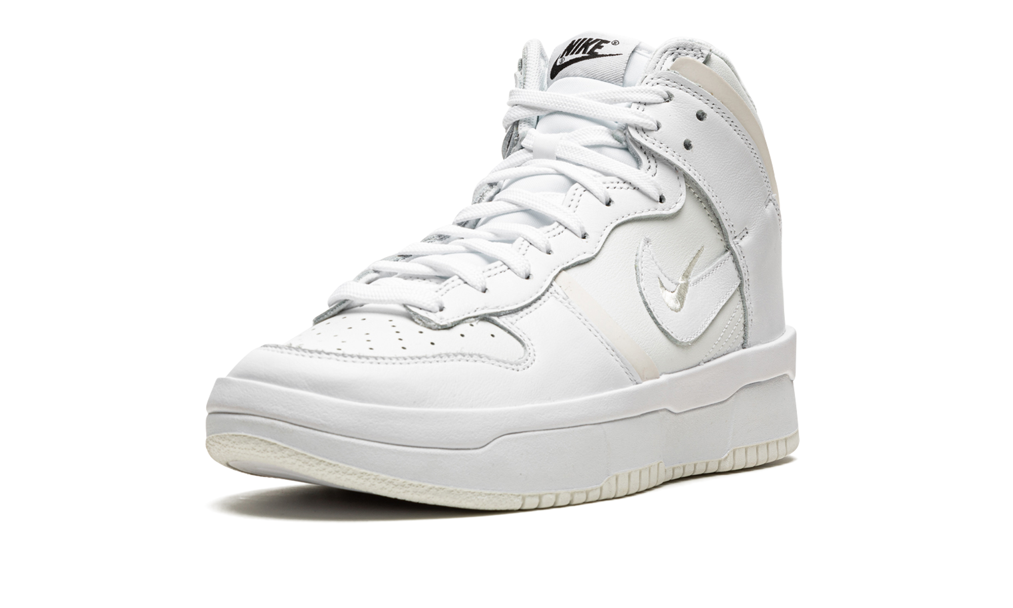 nike dunk high up summit white sail women s+DH3718-100+left diagnol single view