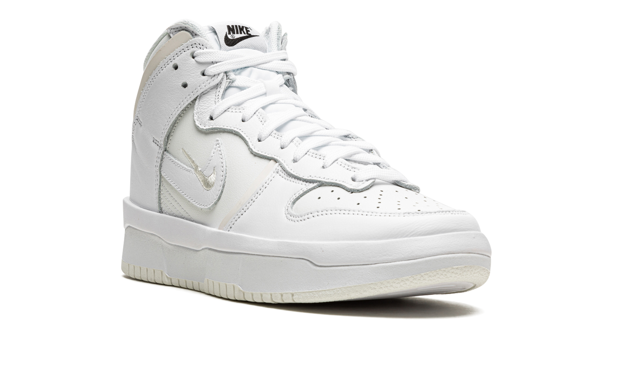 nike dunk high up summit white sail women s+DH3718-100+diagnol right view