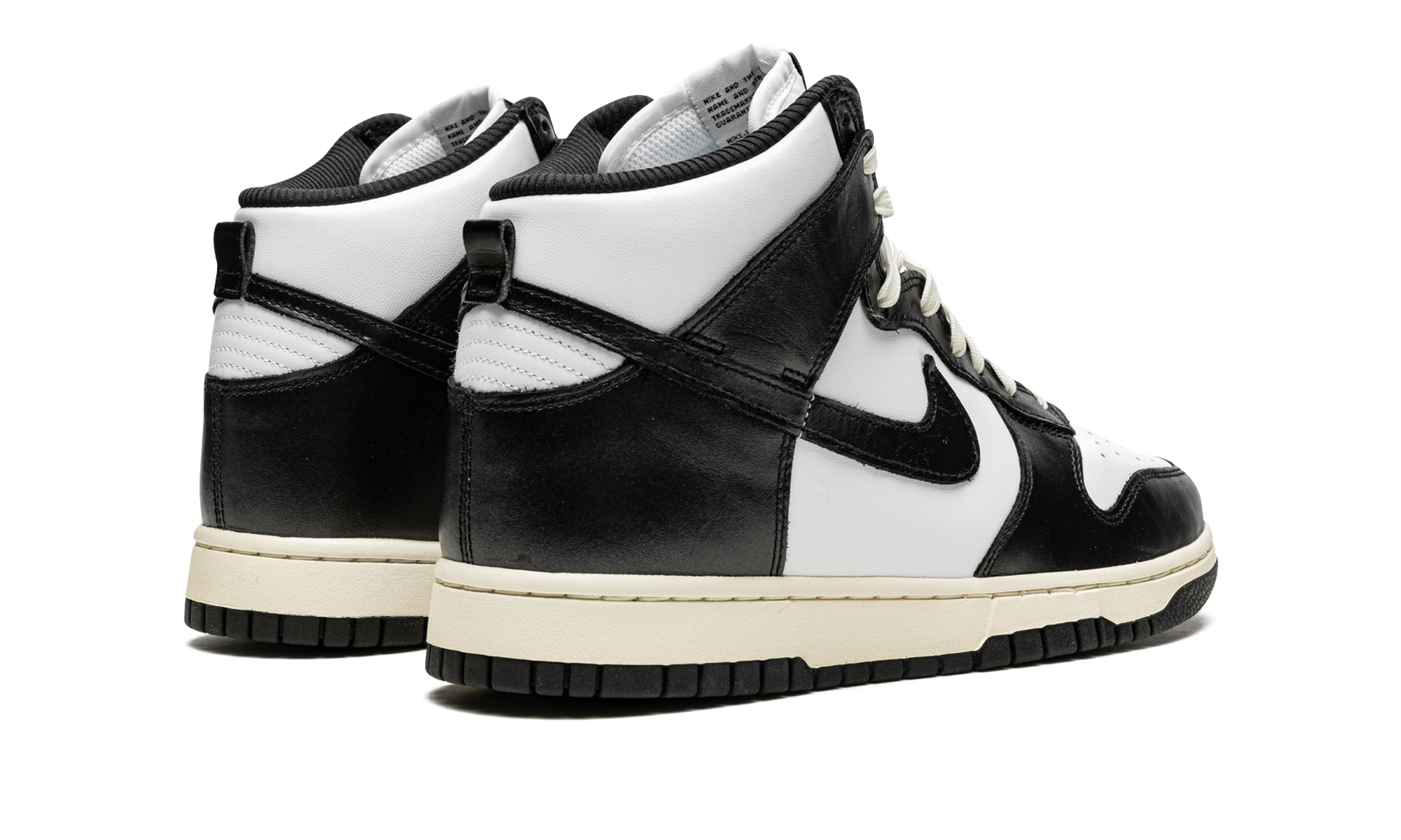 nike dunk high vintage black women s+DQ8581-100+diagnol right behind view