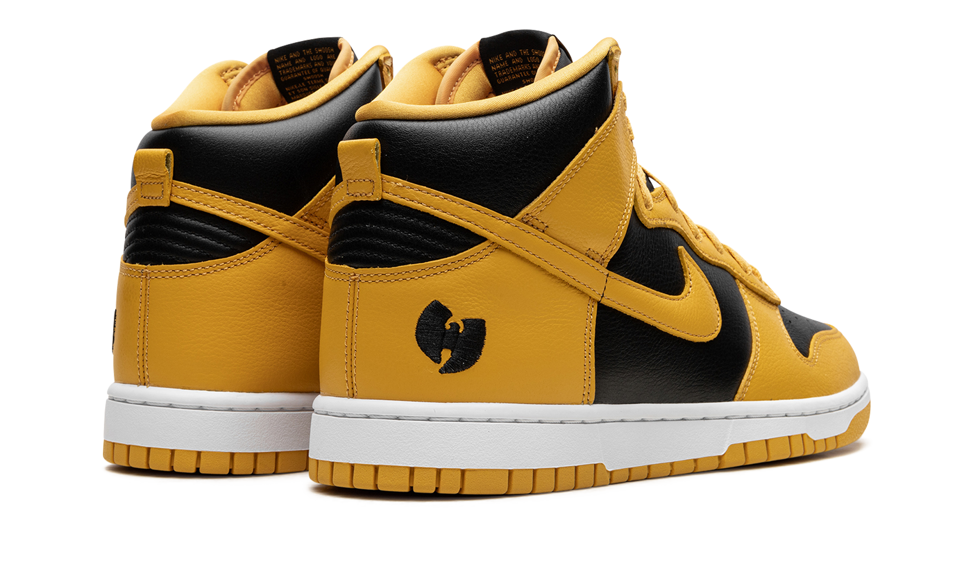 nike dunk high wu tang 2024+HJ4320-001+diagnol right behind view