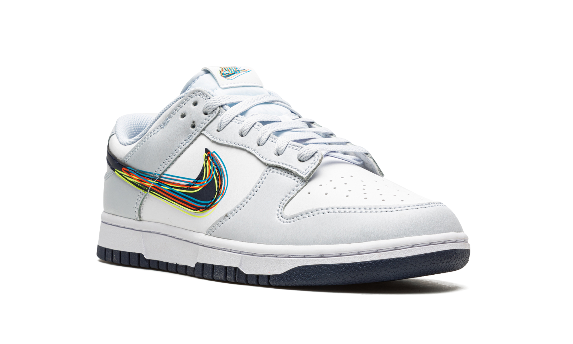 nike dunk low 3d swoosh+DV6482-100+diagnol right view