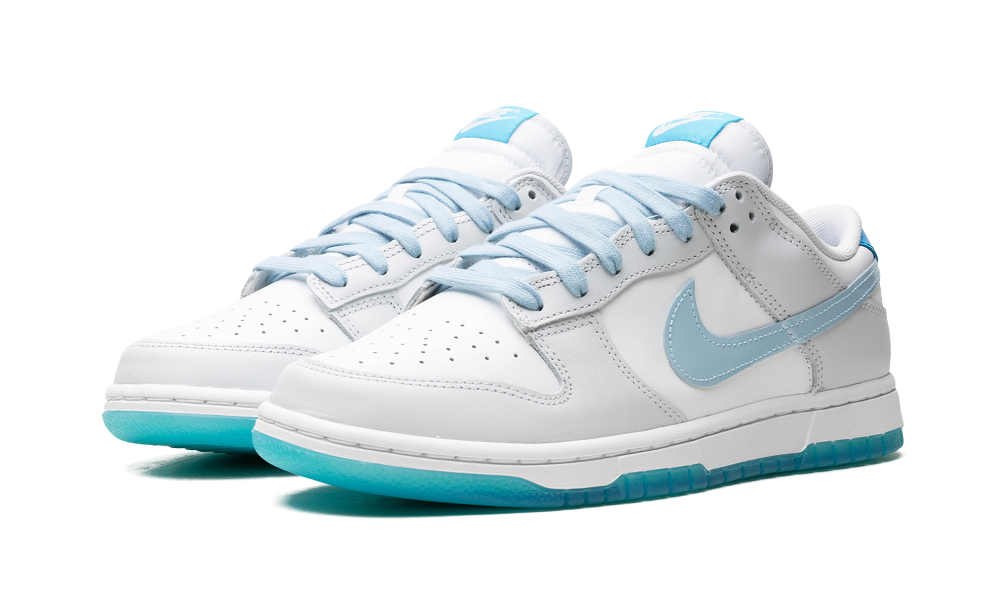 nike dunk low 520 pack ocean bliss+FN3433-141+diagnol left view