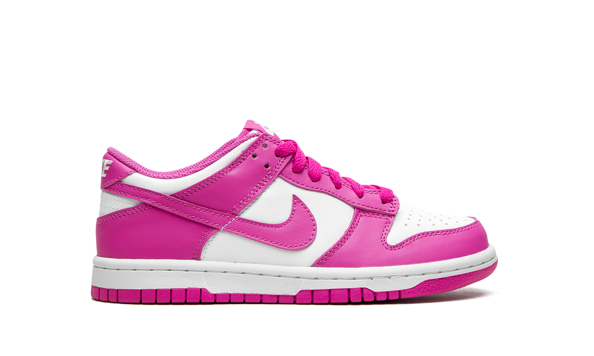 nike dunk low active fuchsia gs+FJ0704-100+right view