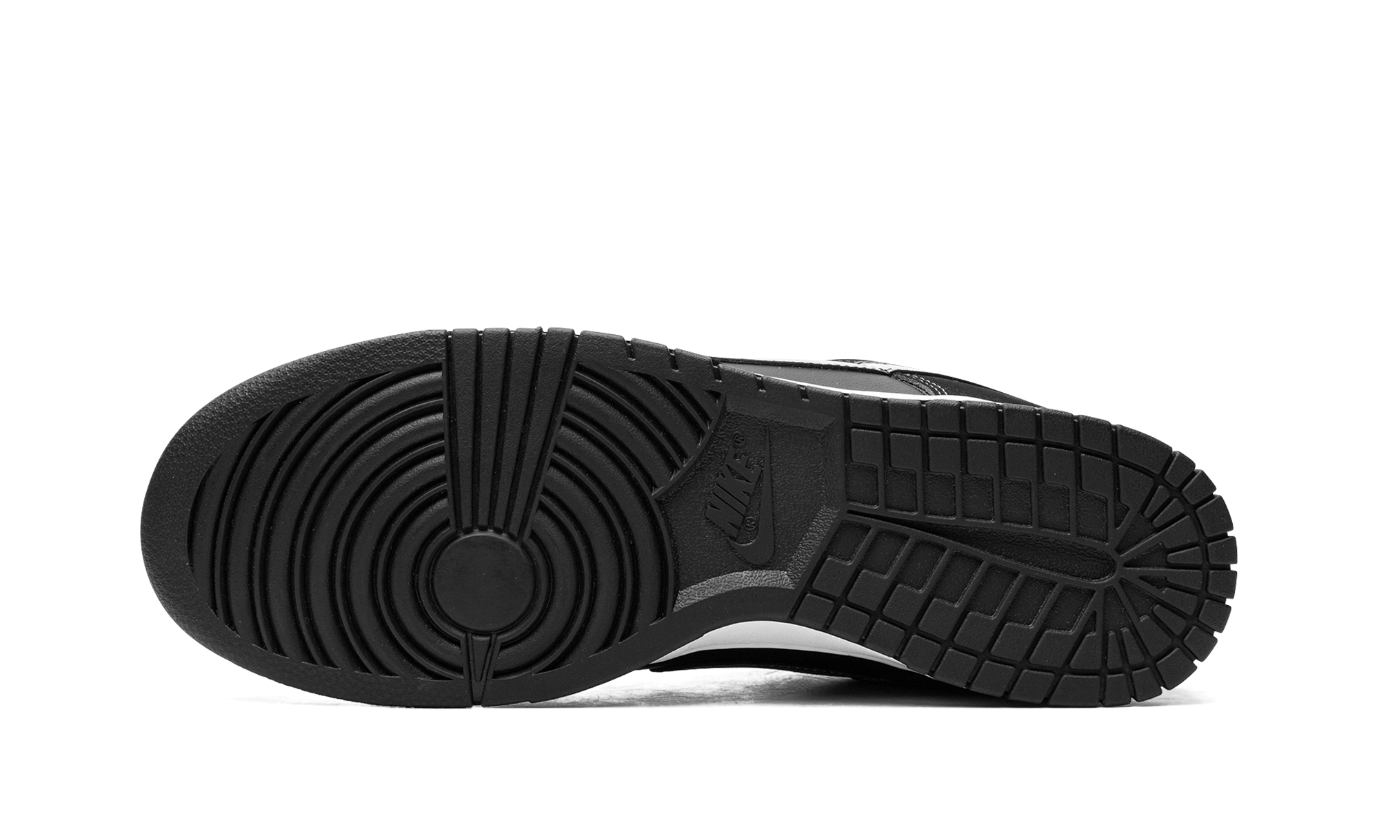 nike dunk low airbrush swoosh black+FD6923-001+bottom view