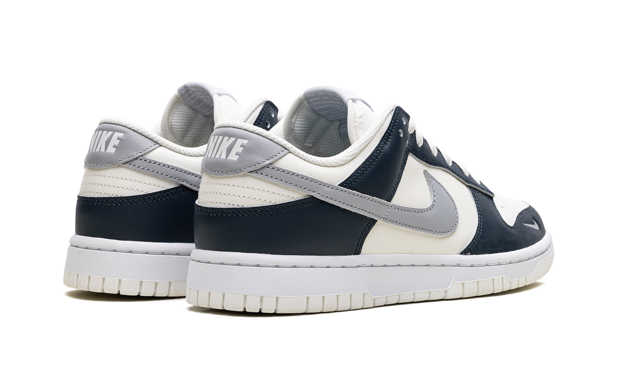 nike dunk low armoury navy women s+HV2390-100+diagnol right behind view