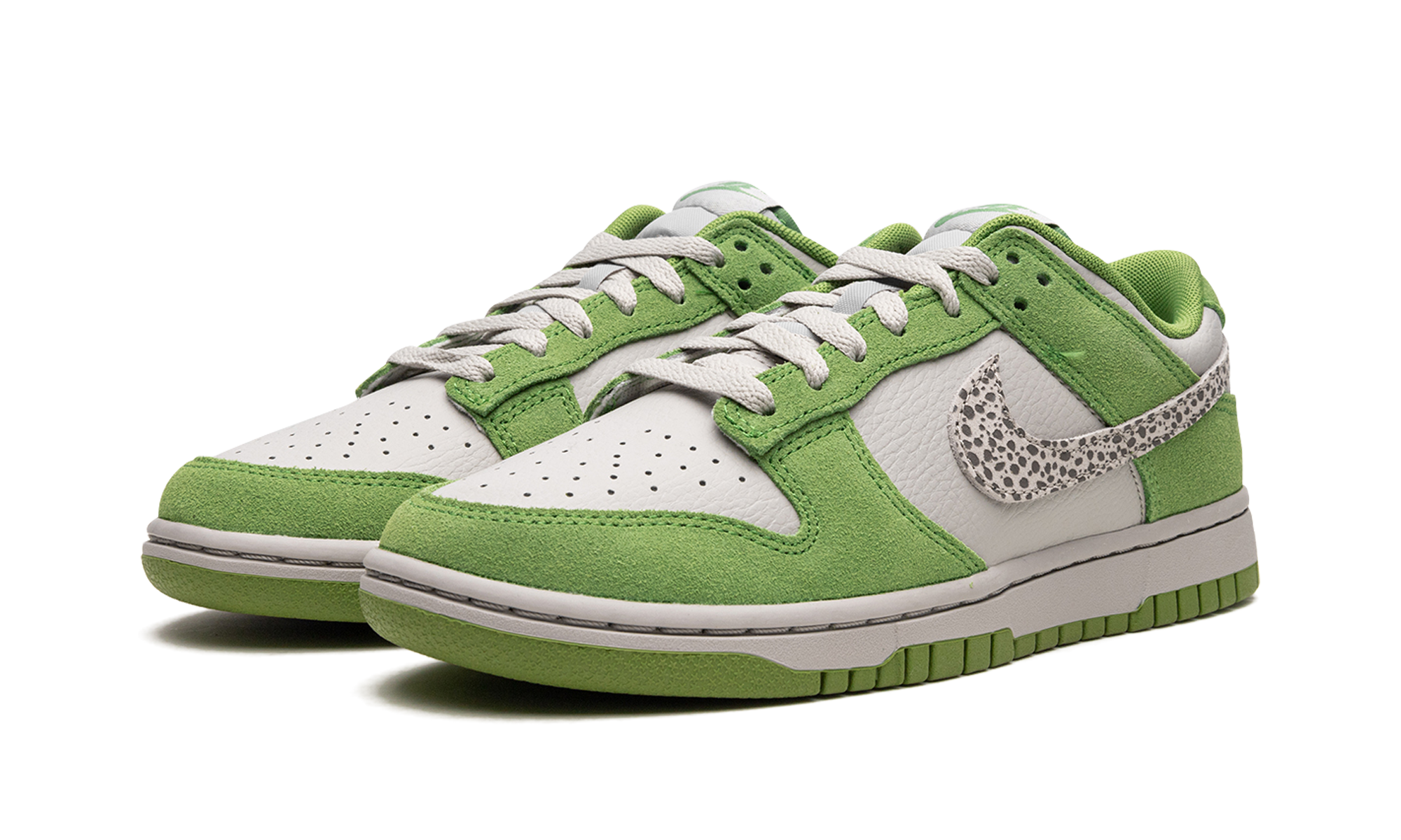 nike dunk low as safari swoosh chlorophyll+DR0156-300+diagnol left view