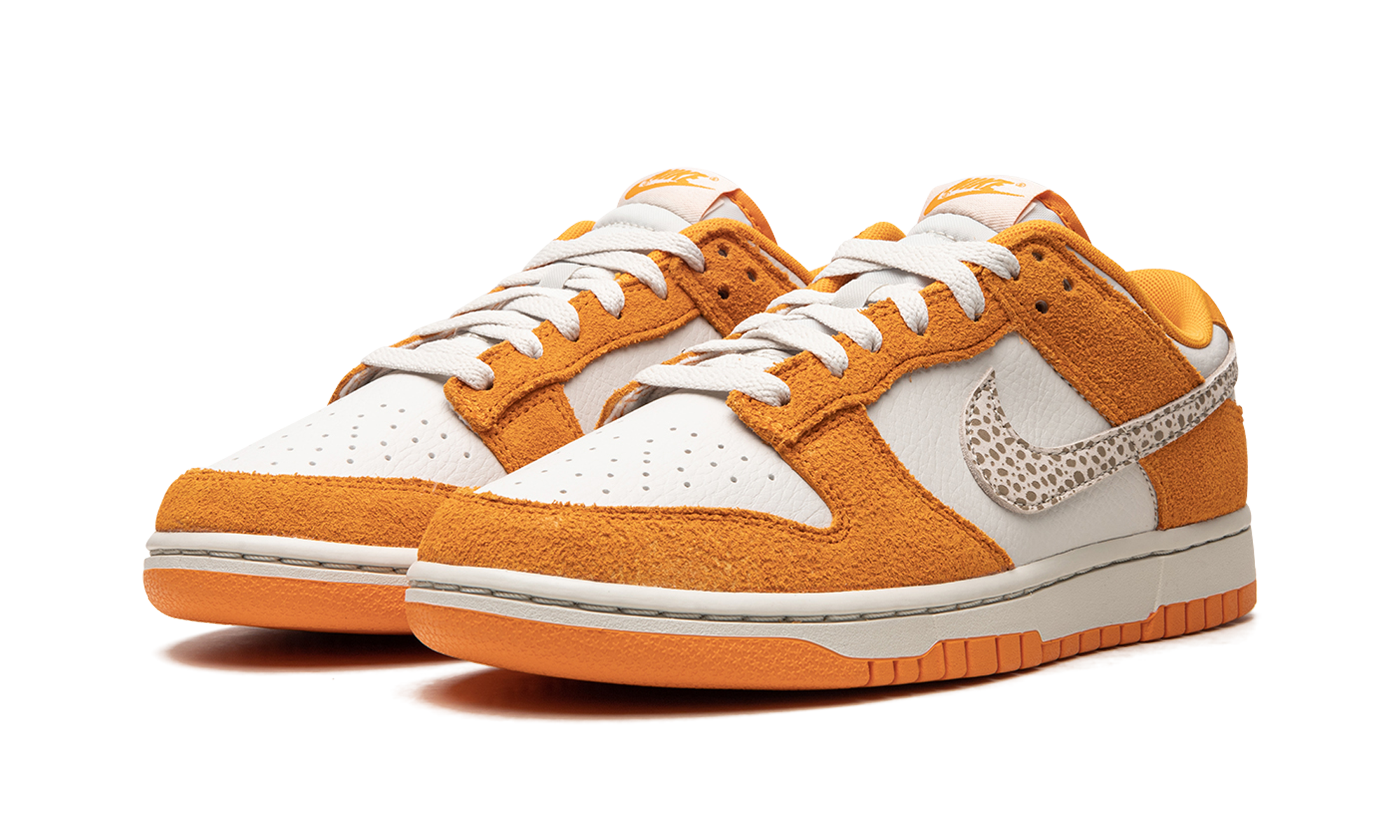 nike dunk low as safari swoosh kumquat+DR0156-800+diagnol left view