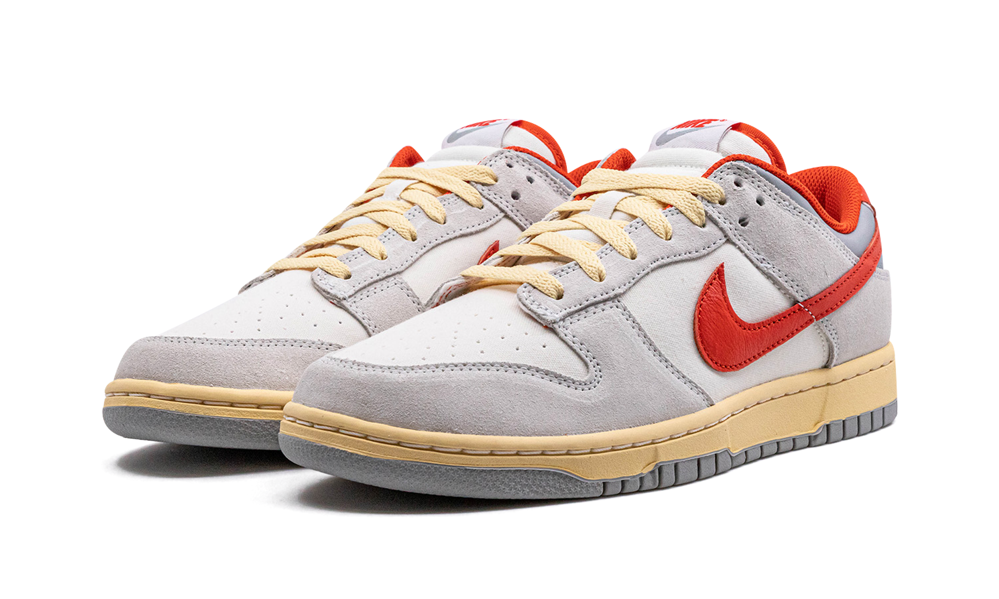 nike dunk low athletic department picante red+FJ5429-133+diagnol left view