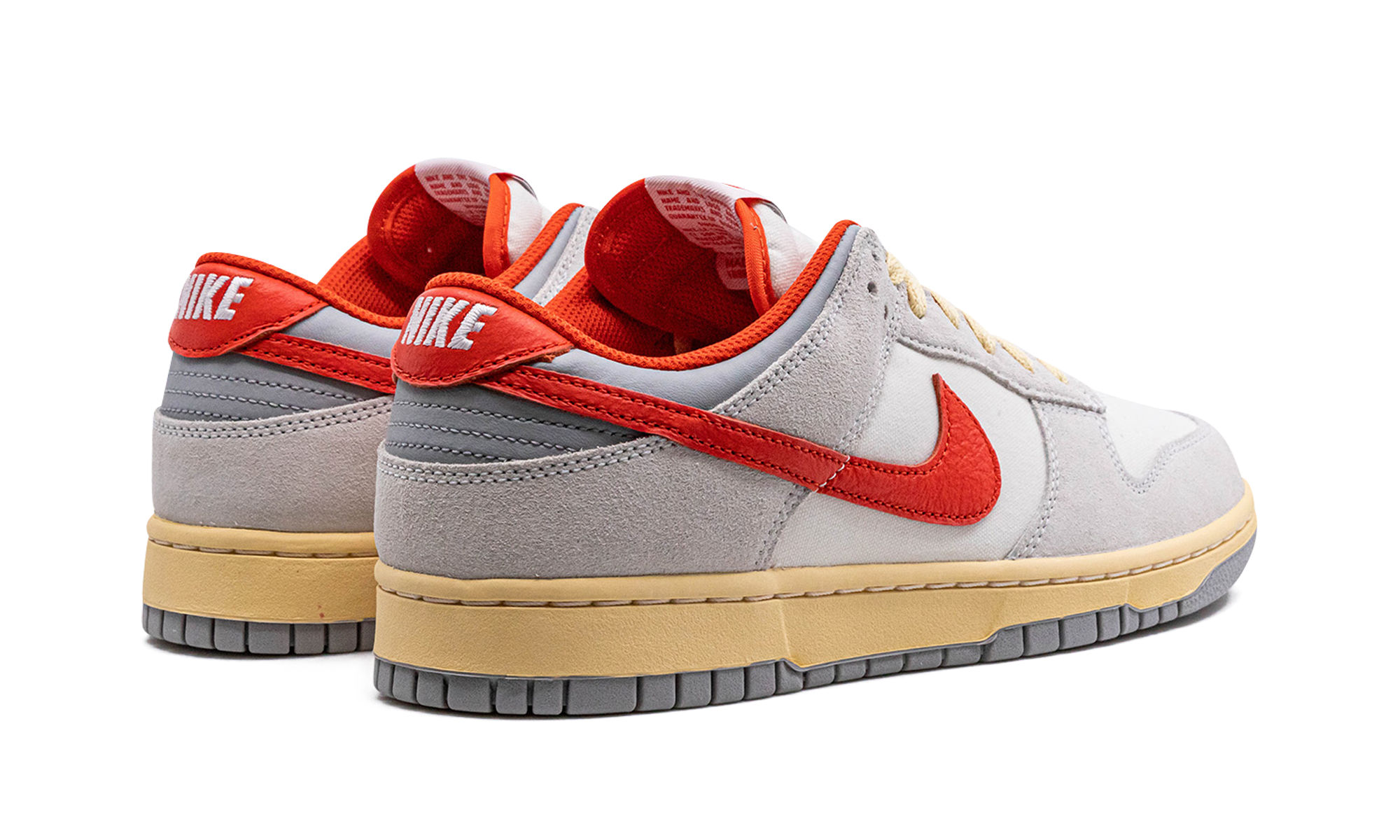 nike dunk low athletic department picante red+FJ5429-133+diagnol right behind view
