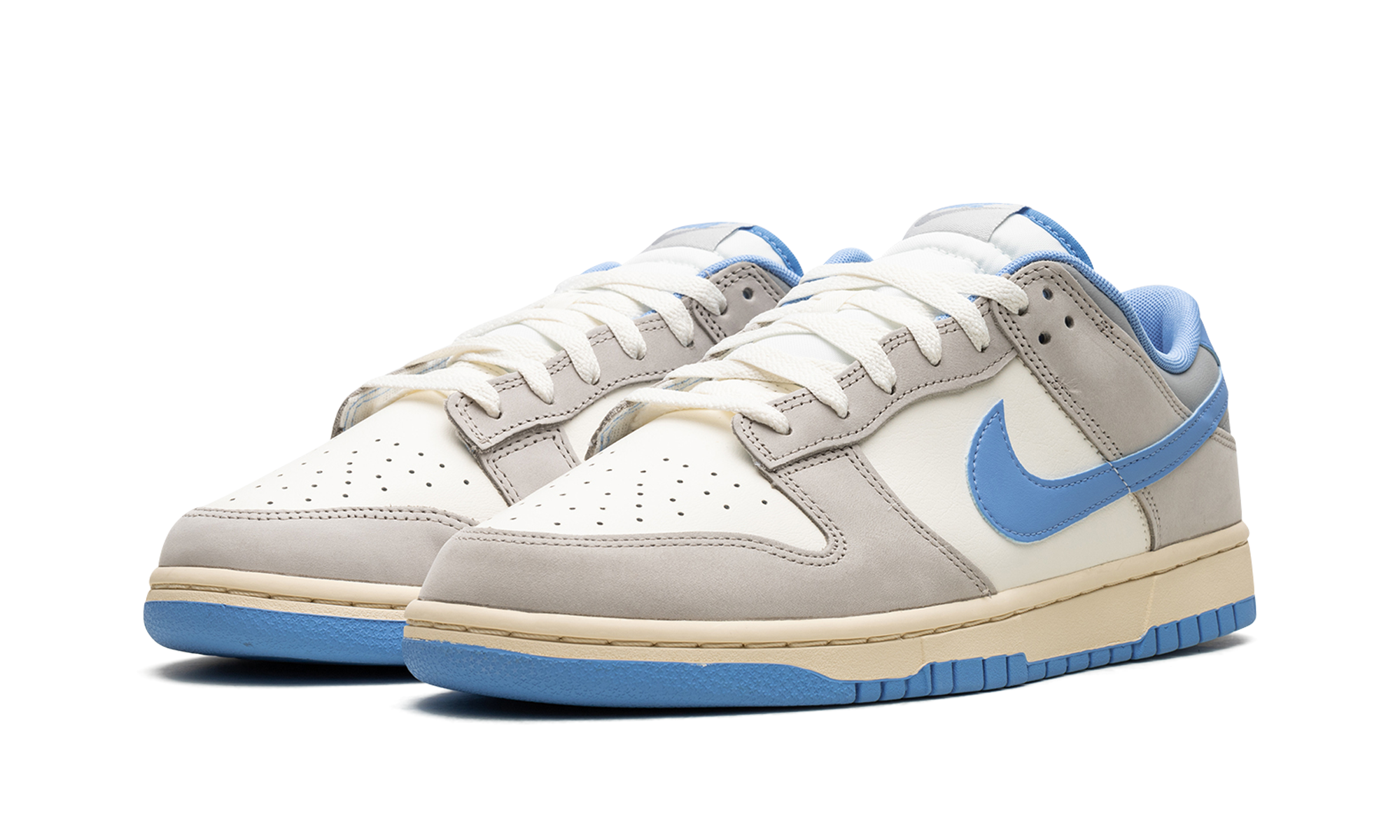 nike dunk low athletic department university blue+FN7488-133+diagnol left view