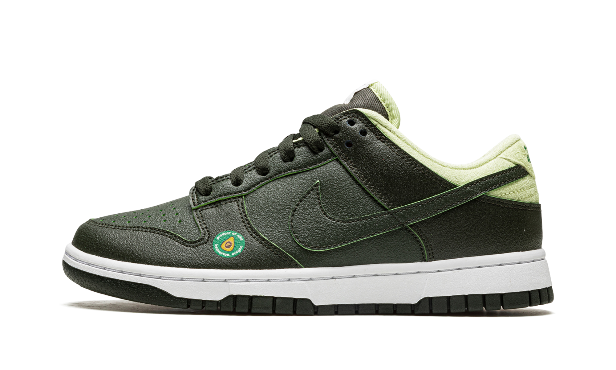 nike dunk low avocado women s+DM7606-300+diagnol right view 1