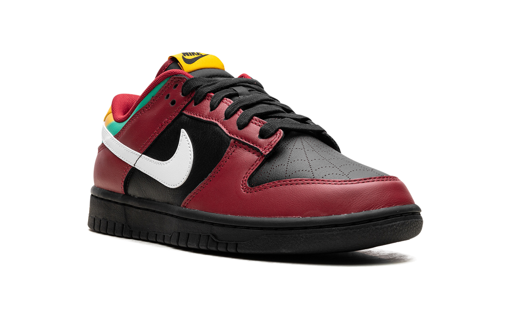 nike dunk low biker tattoos+FZ3057-001+diagnol right view