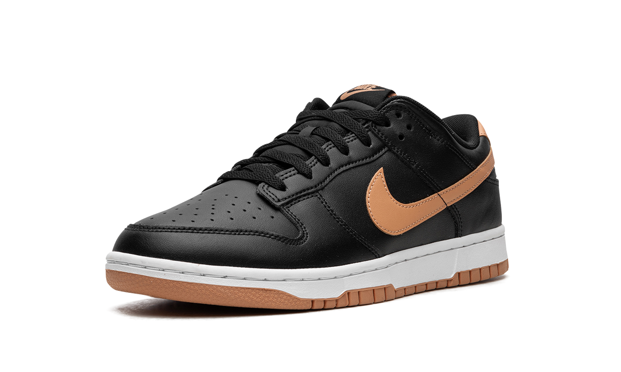 nike dunk low black amber brown+DV0831-004+left diagnol single view