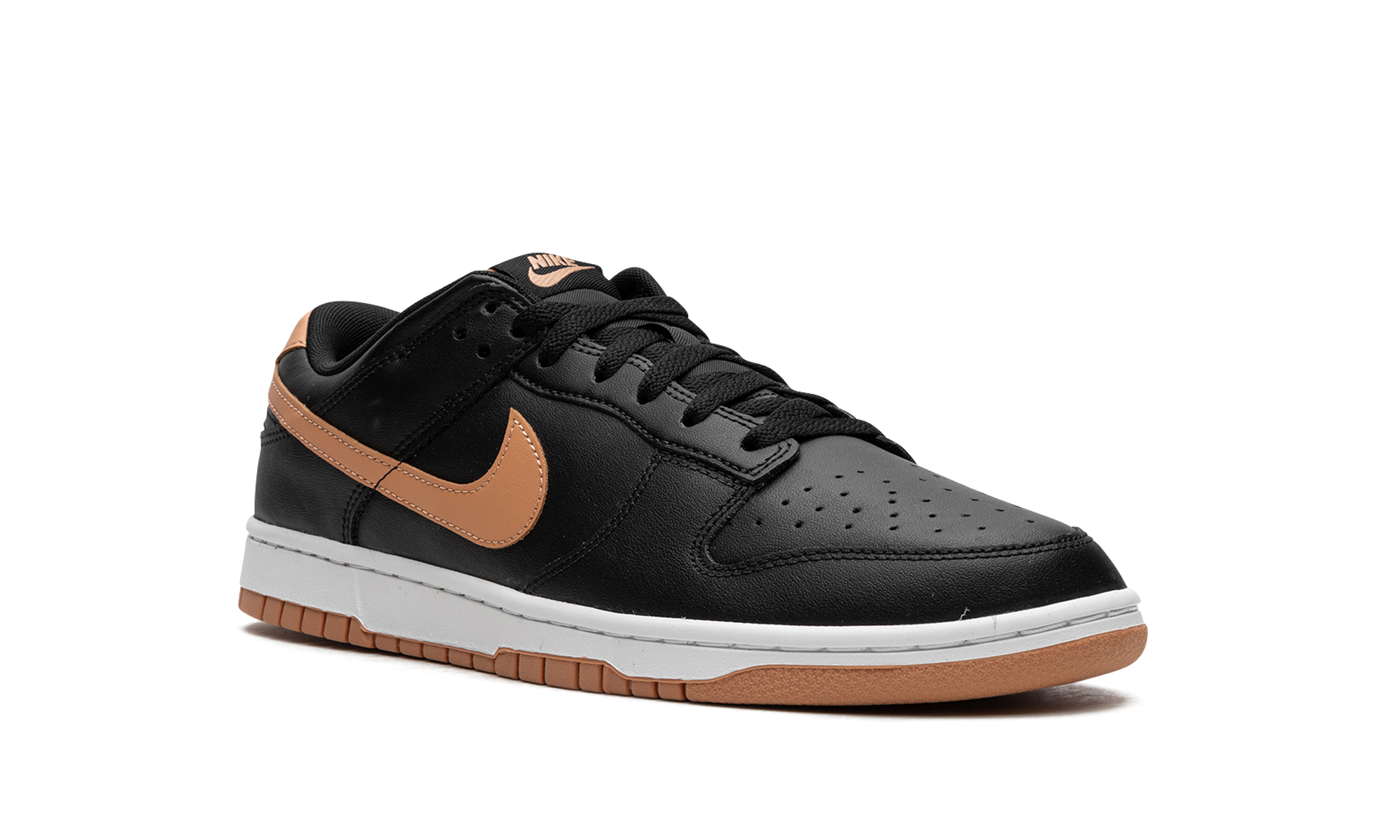 nike dunk low black amber brown+DV0831-004+diagnol right view