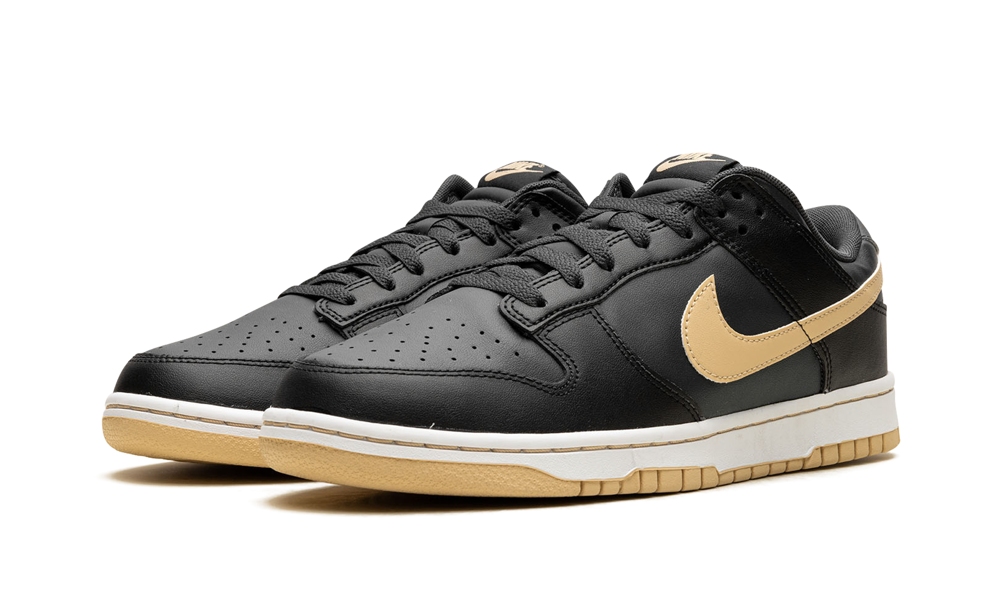 nike dunk low black anthracite sesame+DV0831-005+diagnol left view