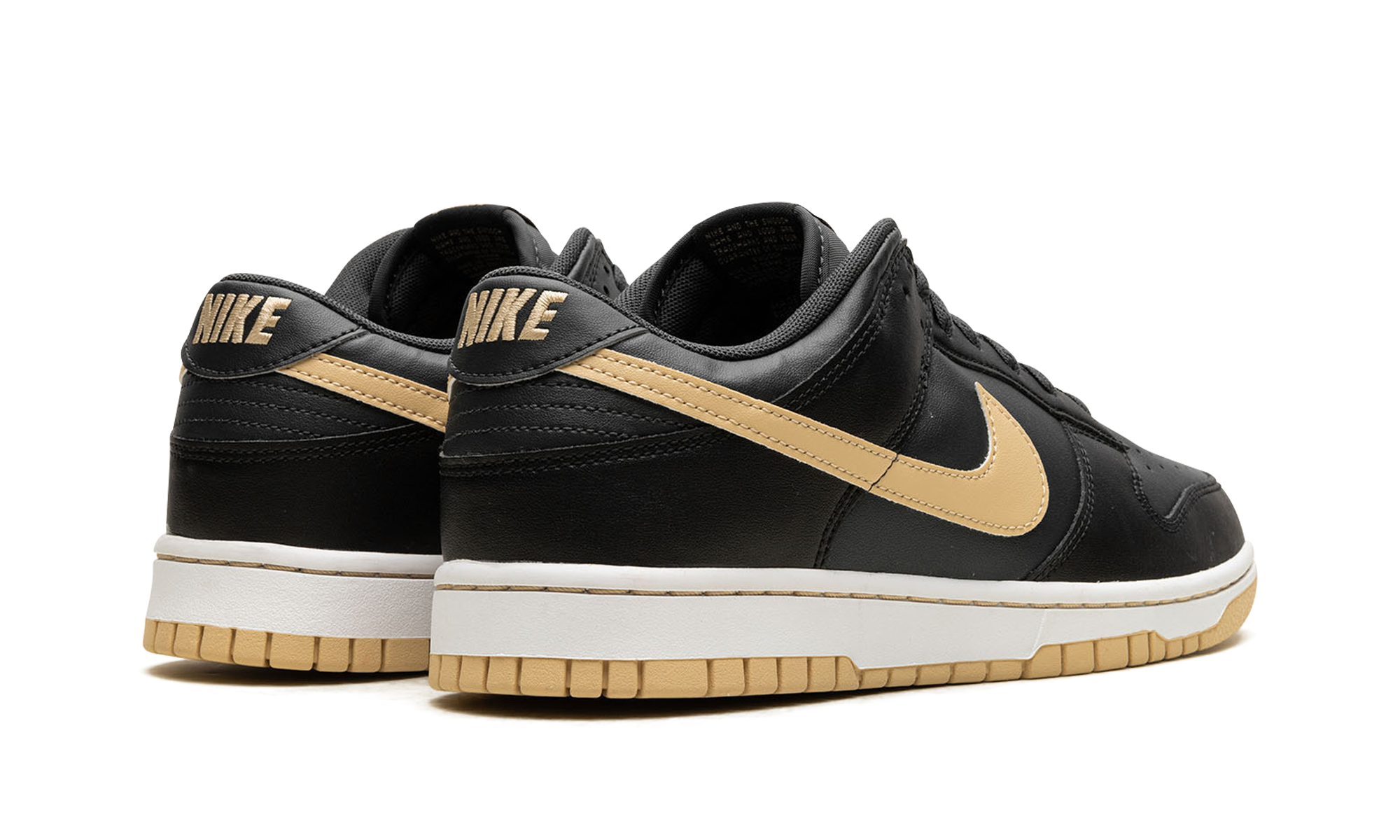 nike dunk low black anthracite sesame+DV0831-005+diagnol right behind view