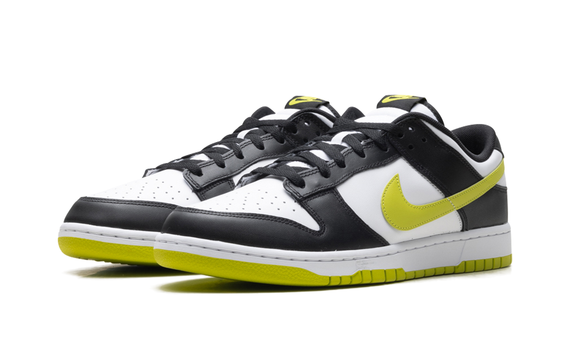 nike dunk low black bright cactus+DV0833-110+diagnol left view