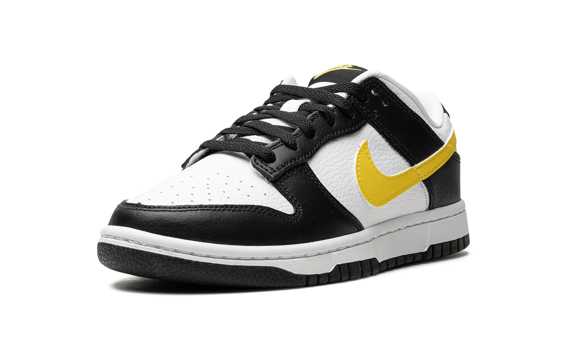 nike dunk low black opti yellow+FQ2431-001+left diagnol single view