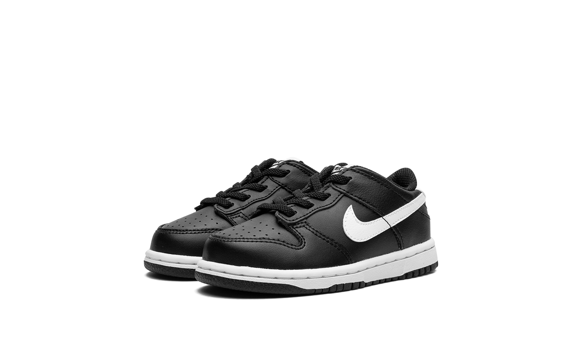 nike dunk low black panda 2 0 td+FD1233-001+diagnol left view