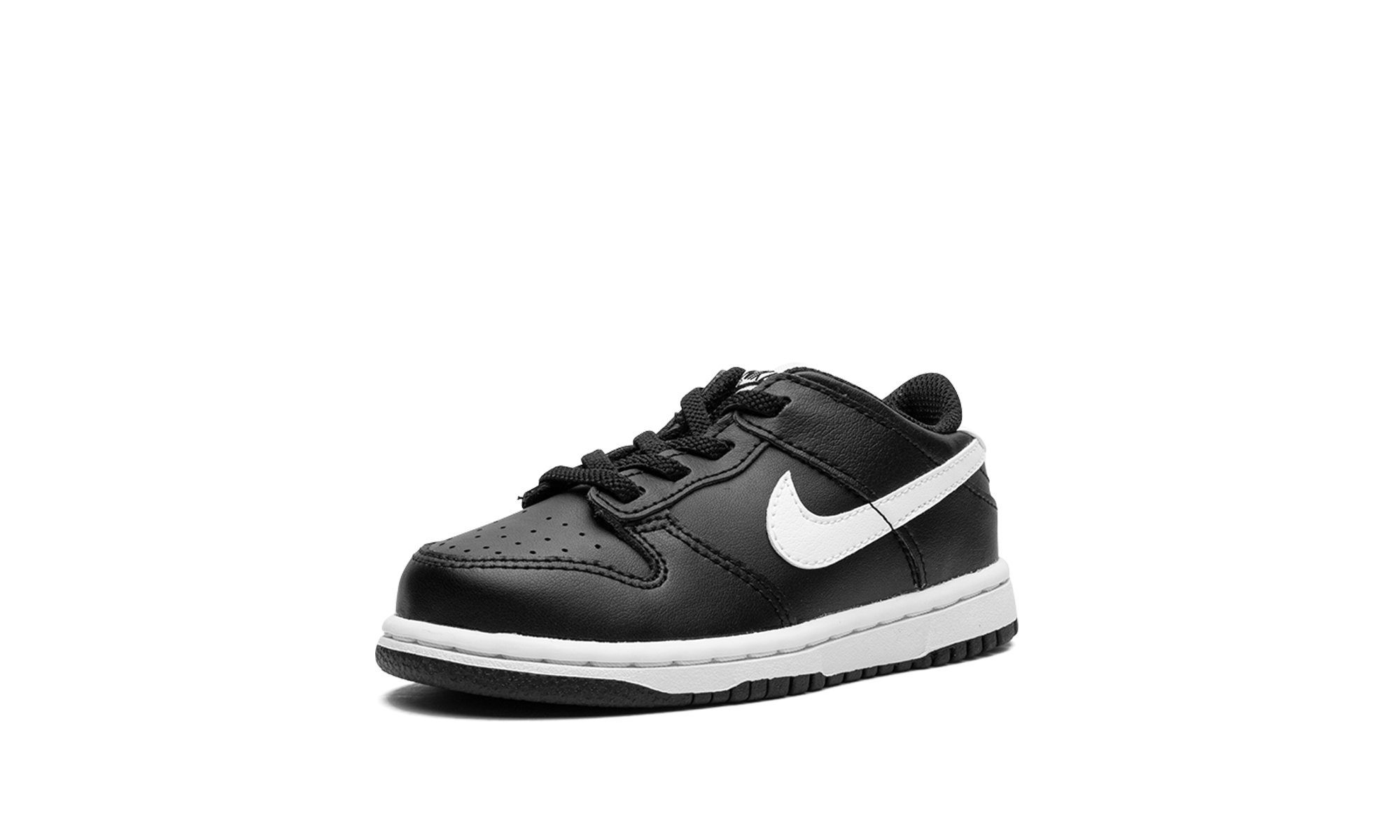 nike dunk low black panda 2 0 td+FD1233-001+left diagnol single view