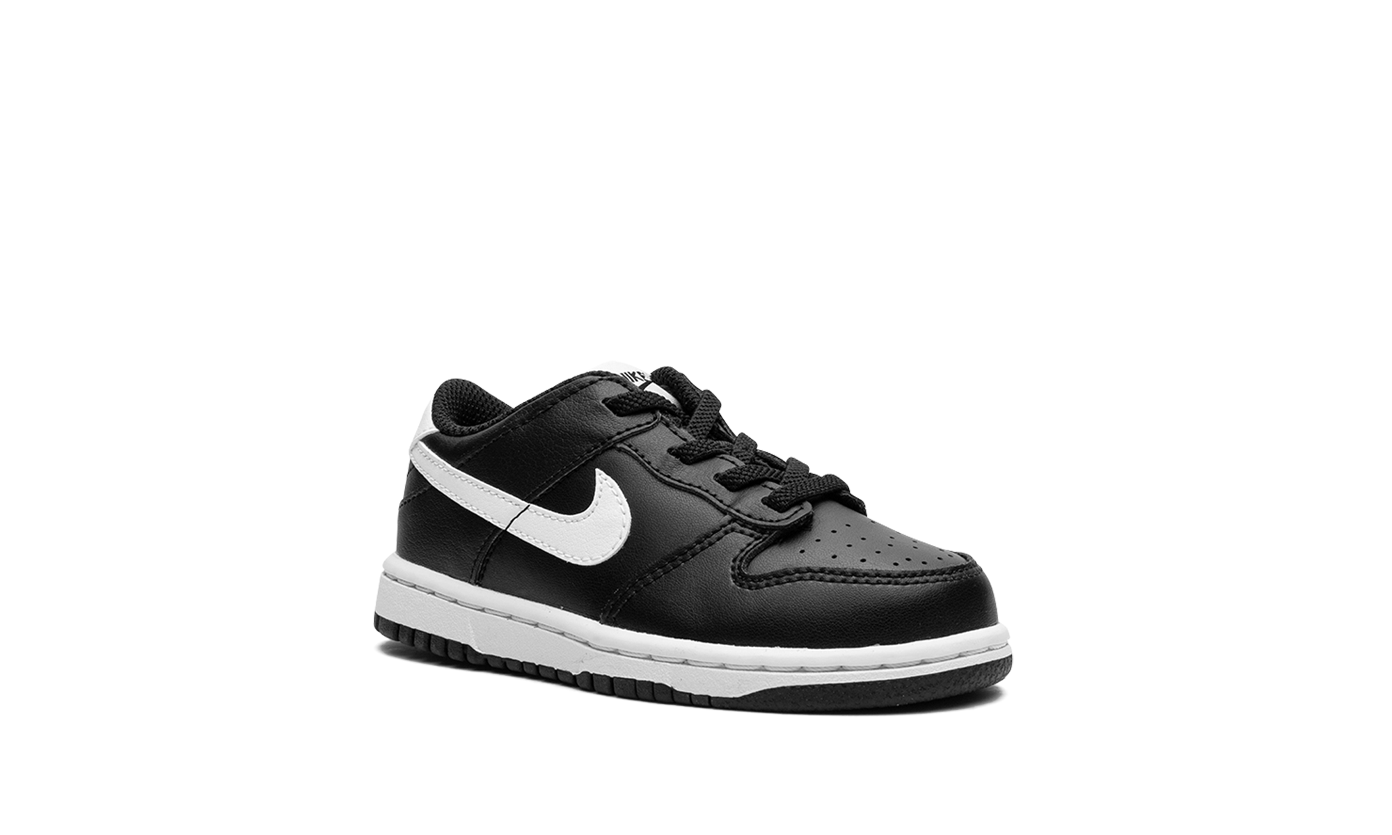 nike dunk low black panda 2 0 td+FD1233-001+diagnol right view