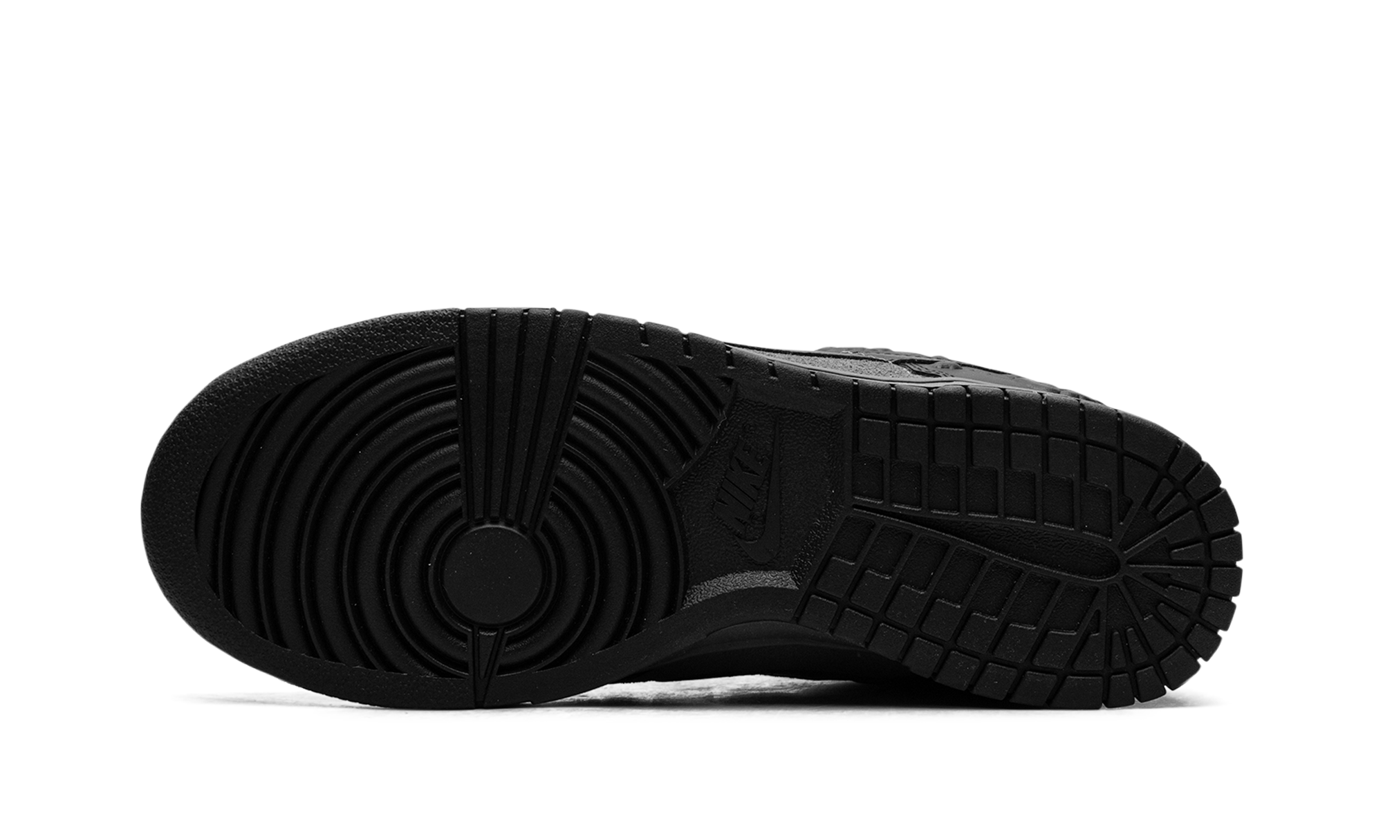 nike dunk low black roses women s+HF1986-001+bottom view